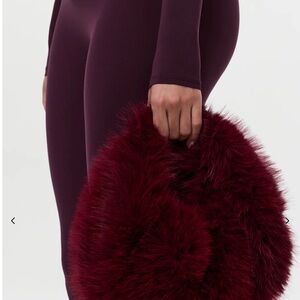 NAKED WARDROBE FAUX FUR PLUSH MINI BAG